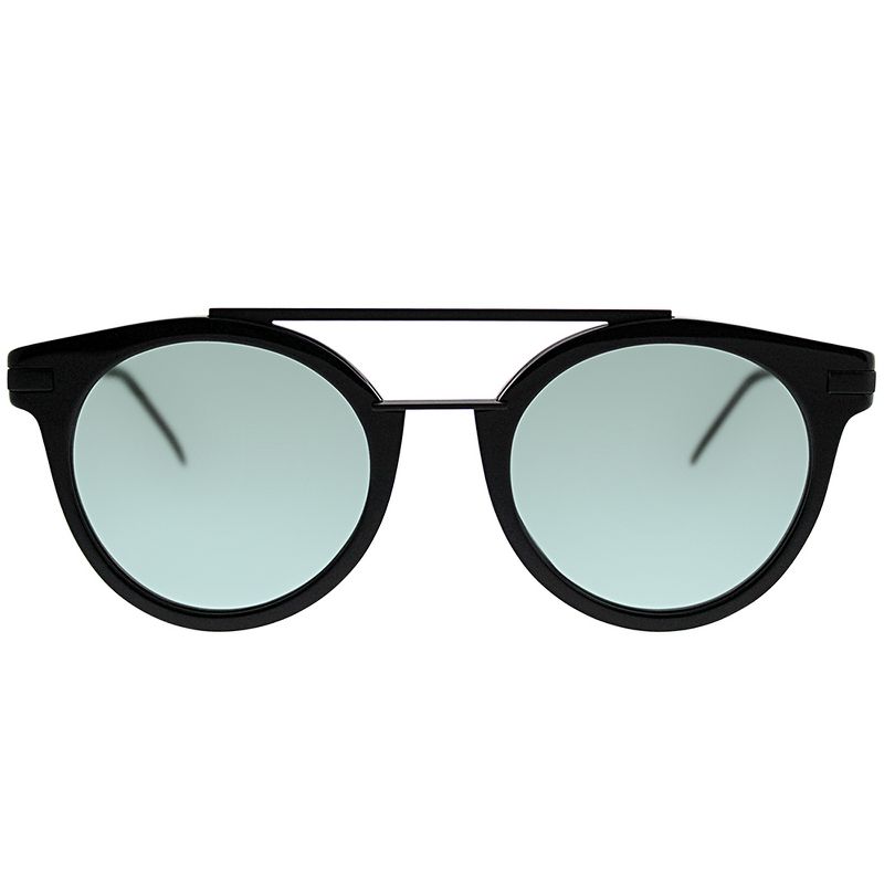 Fendi  807 QT Womens Round Sunglasses Black 49mm