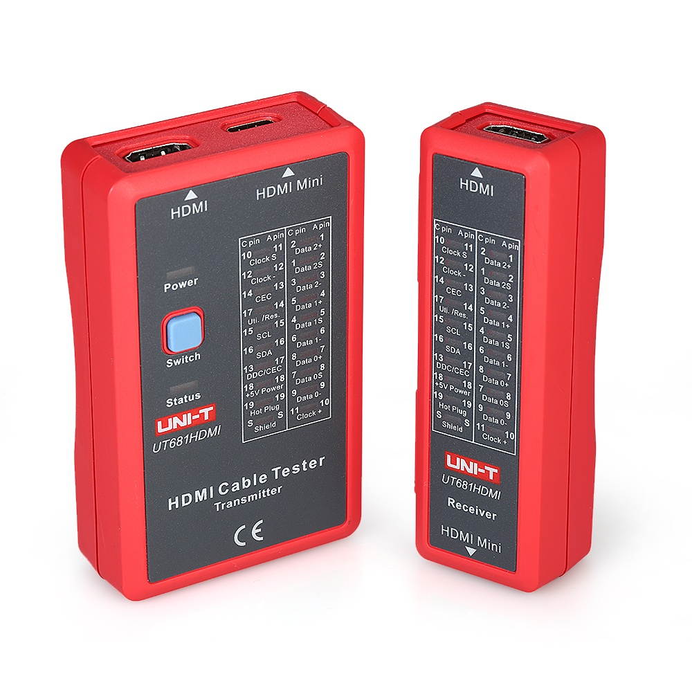 UNI-T HDMI Wire Tester HDMI-mini Cable Tester Check Disorder Short Open and Cross Status HD Cables Test