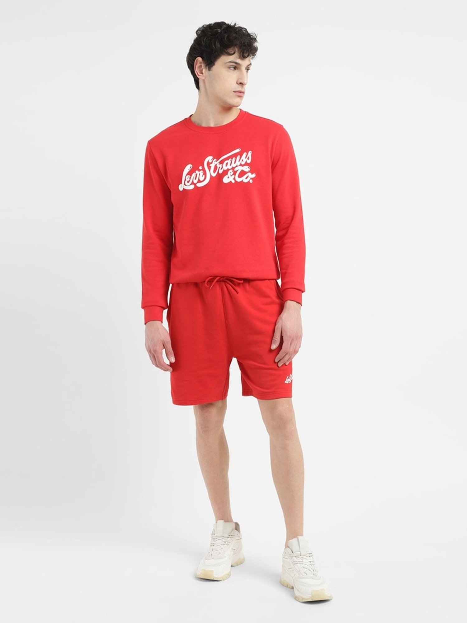 Levi's Red Cotton Regular Fit Shorts