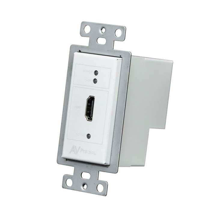 AVPro Edge AC-CXWP-HDMO-T 4K HDMI/HDBaseT Single Gang Decora Wall Plate Extender (Transmitter)/White