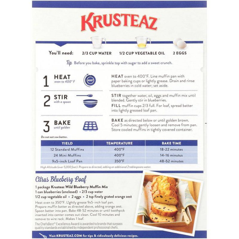 Krusteaz Wild Blueberry Muffin Mix - 17.1oz