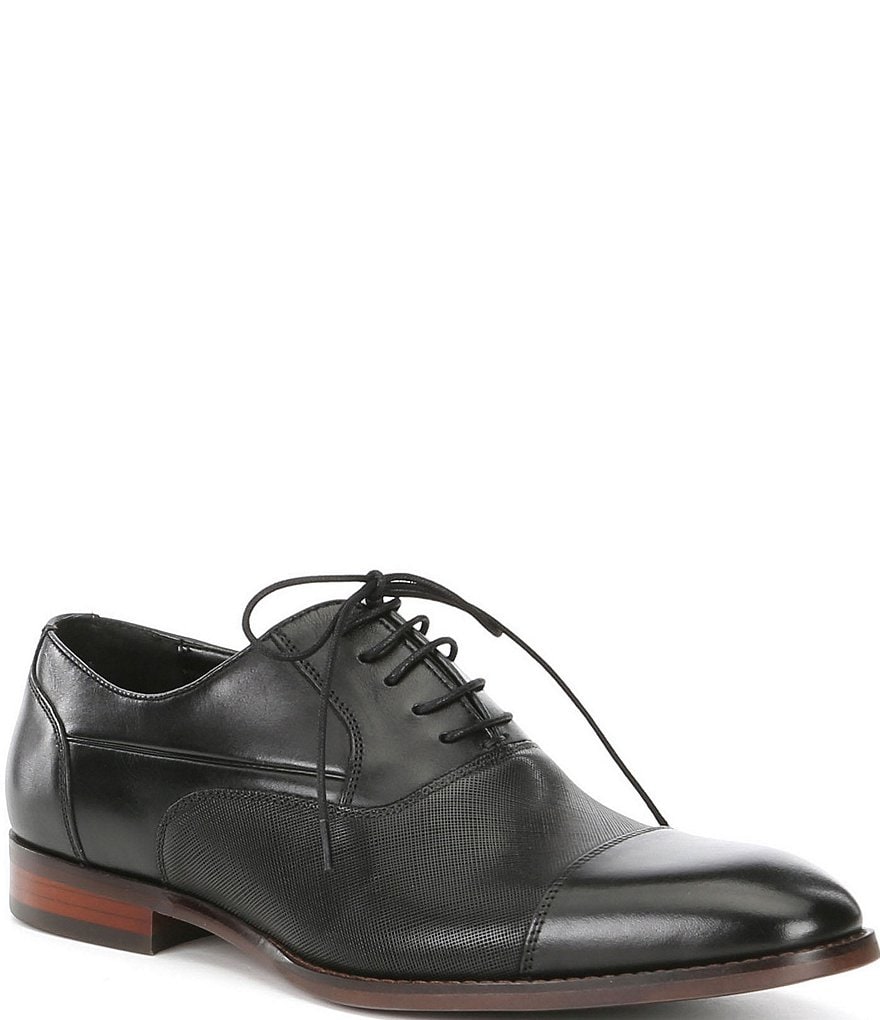 Steve Madden Men's Proctr Leather Cap Toe Oxfords