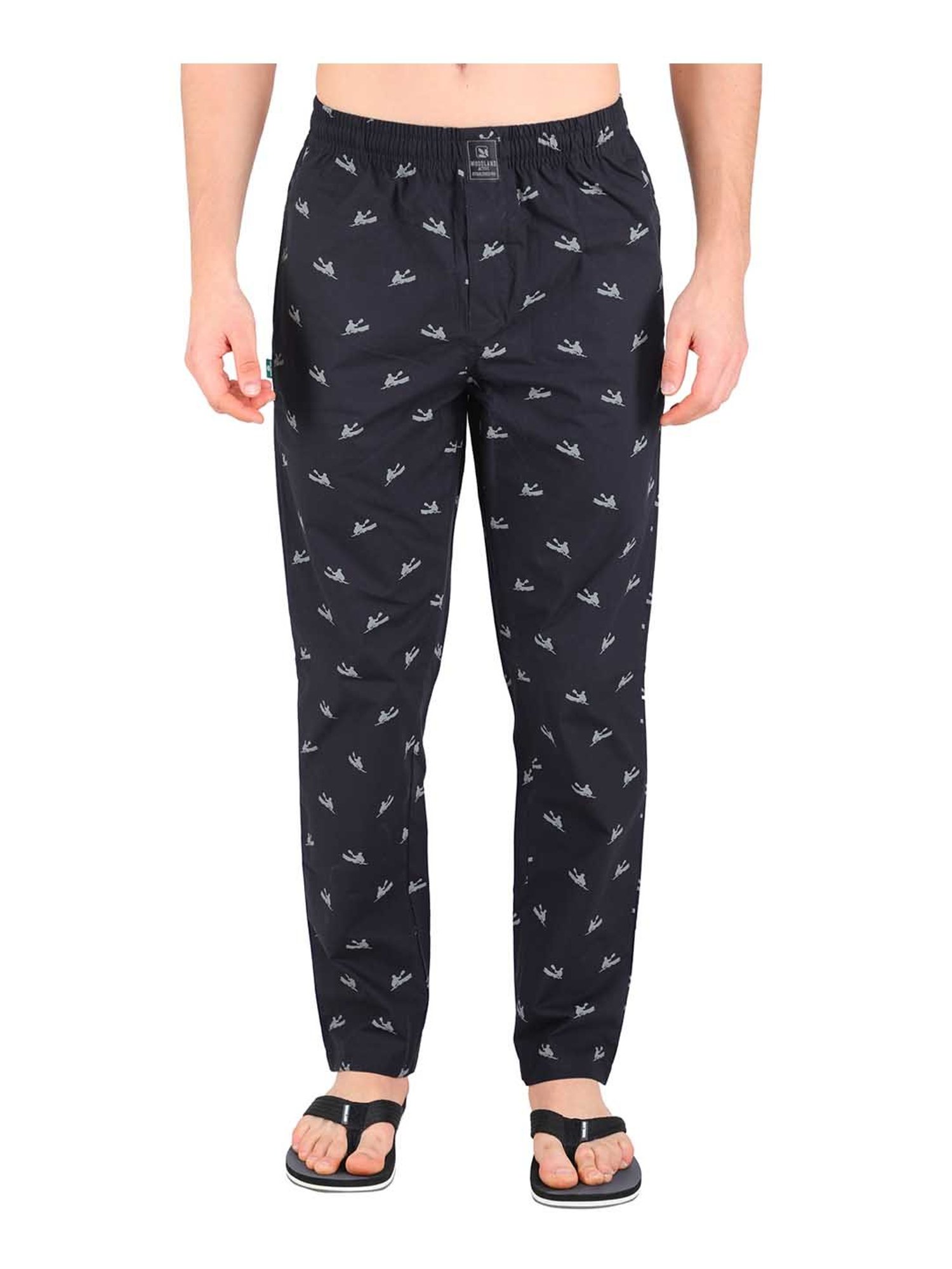Woodland Black High Rise Pyjama Pants