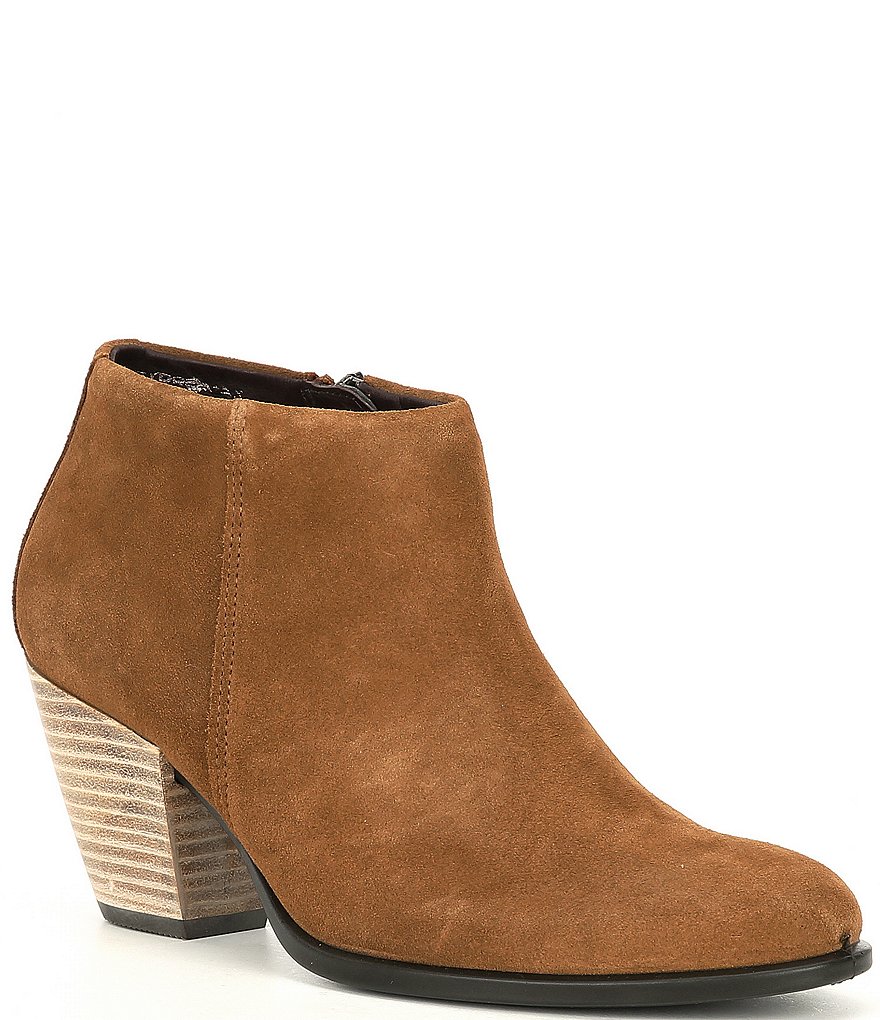 ECCO Shape 55 Western Water Repellent Suede Ankle Boots