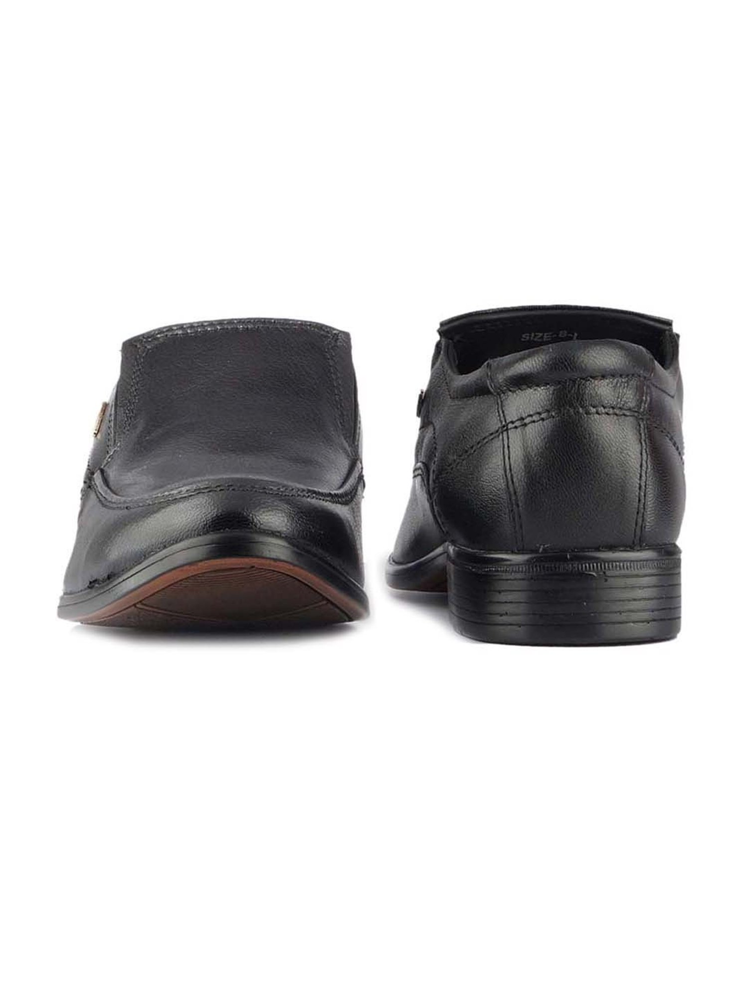 Red Chief Men's Black Formal Slip-Ons