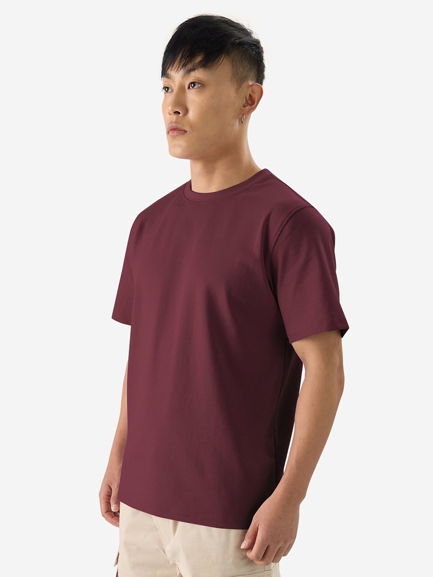 Levi's Pink Cotton Slim Fit Texture Henley T-Shirt