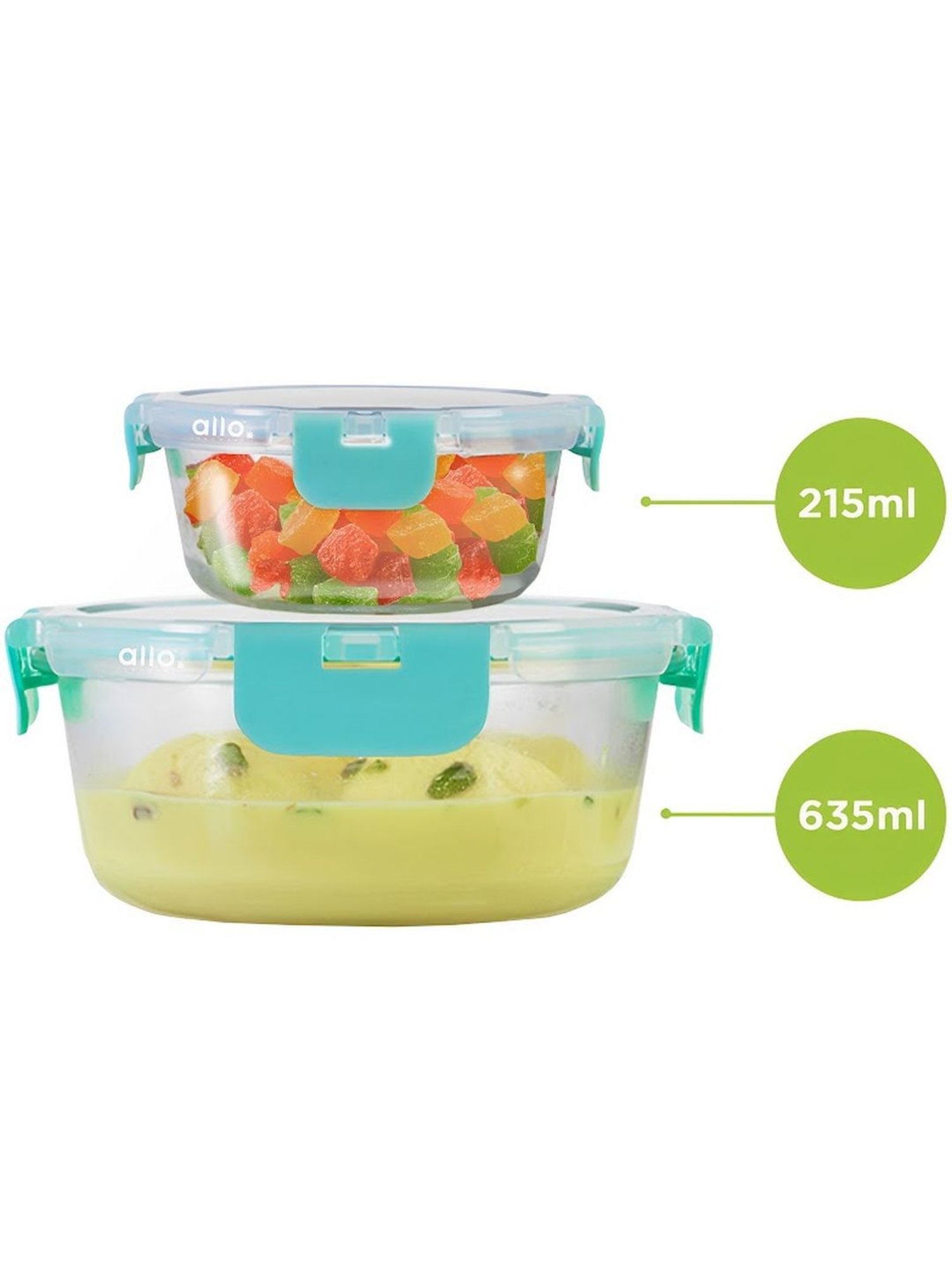 Borosilicate Glass Containers with Lids Microwave Safe Container for Glass Food Storage Containers