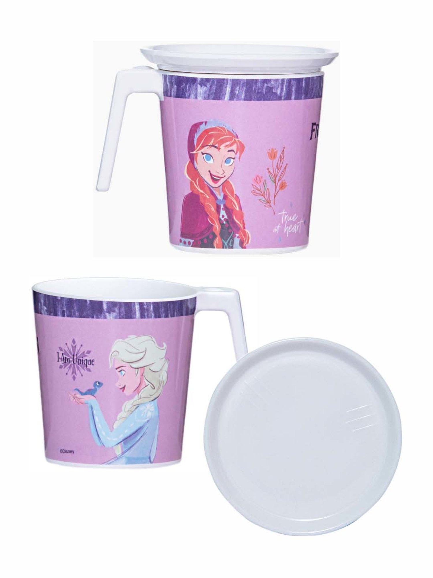 Servewell Frozen Melamine Large Laura Mugs - Set of 4