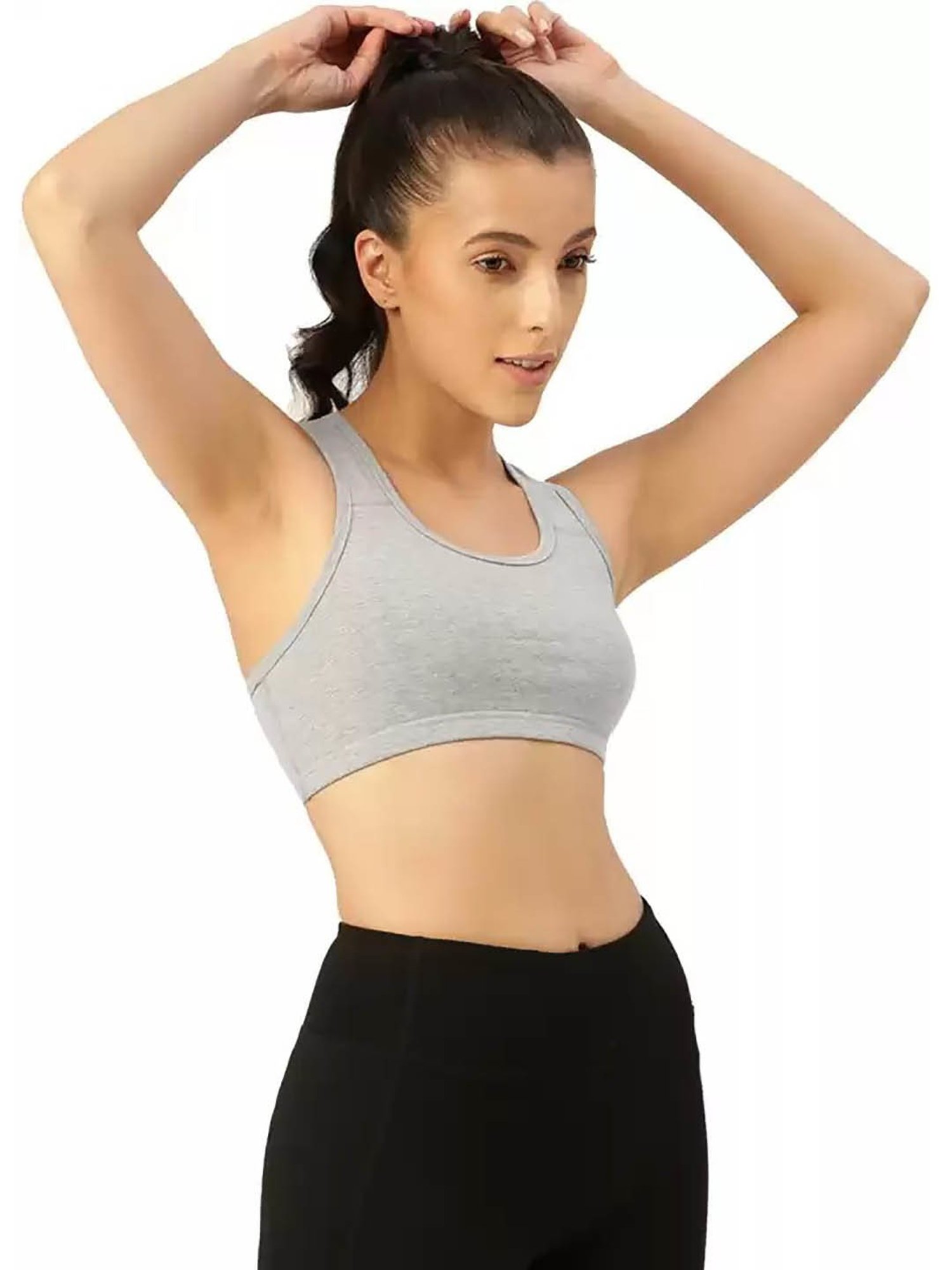 Clovia Teal Non Wired Padded Sports Bra