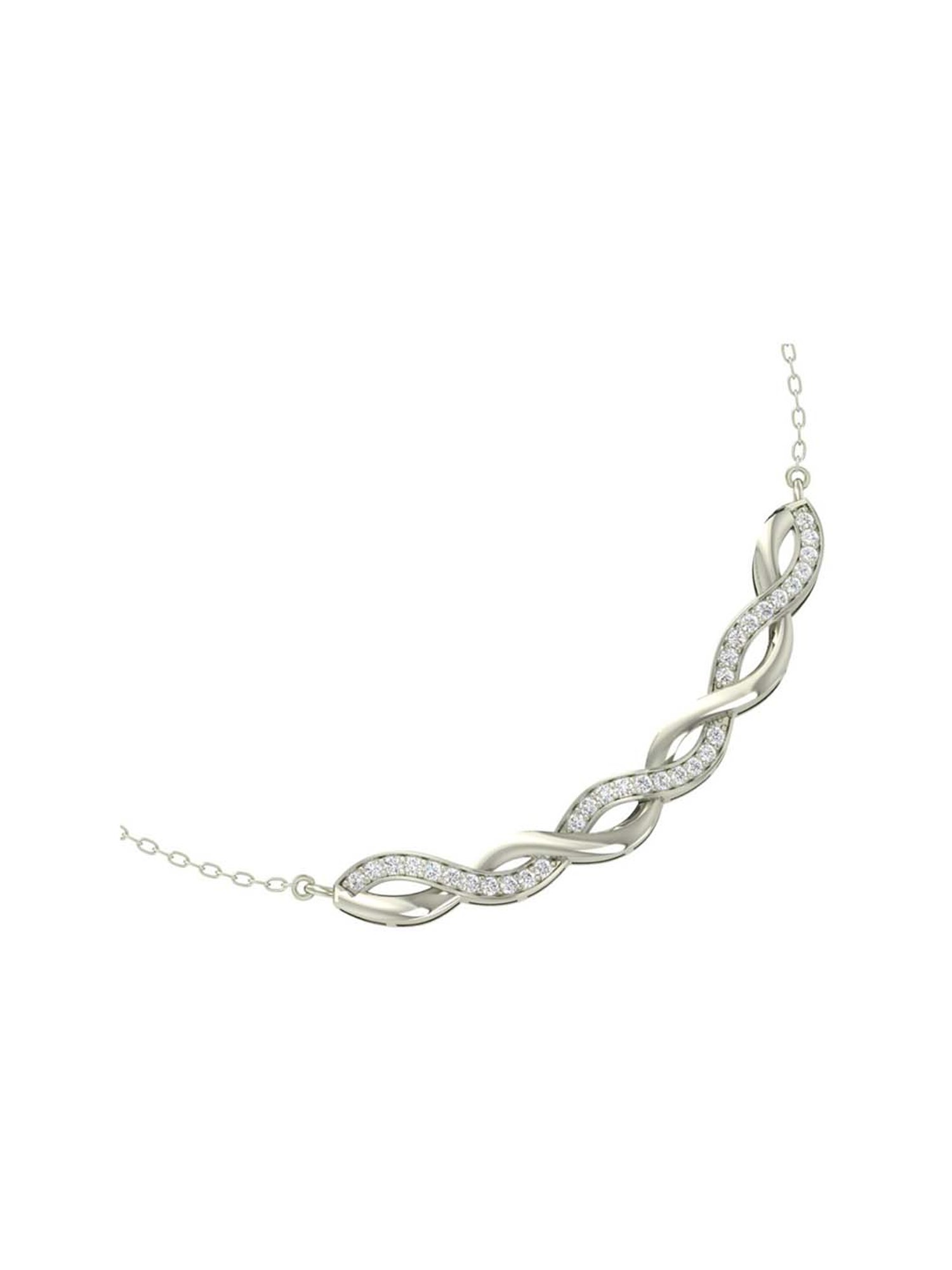 Clara Twist 92.5 Sterling Silver Pendant with Chain
