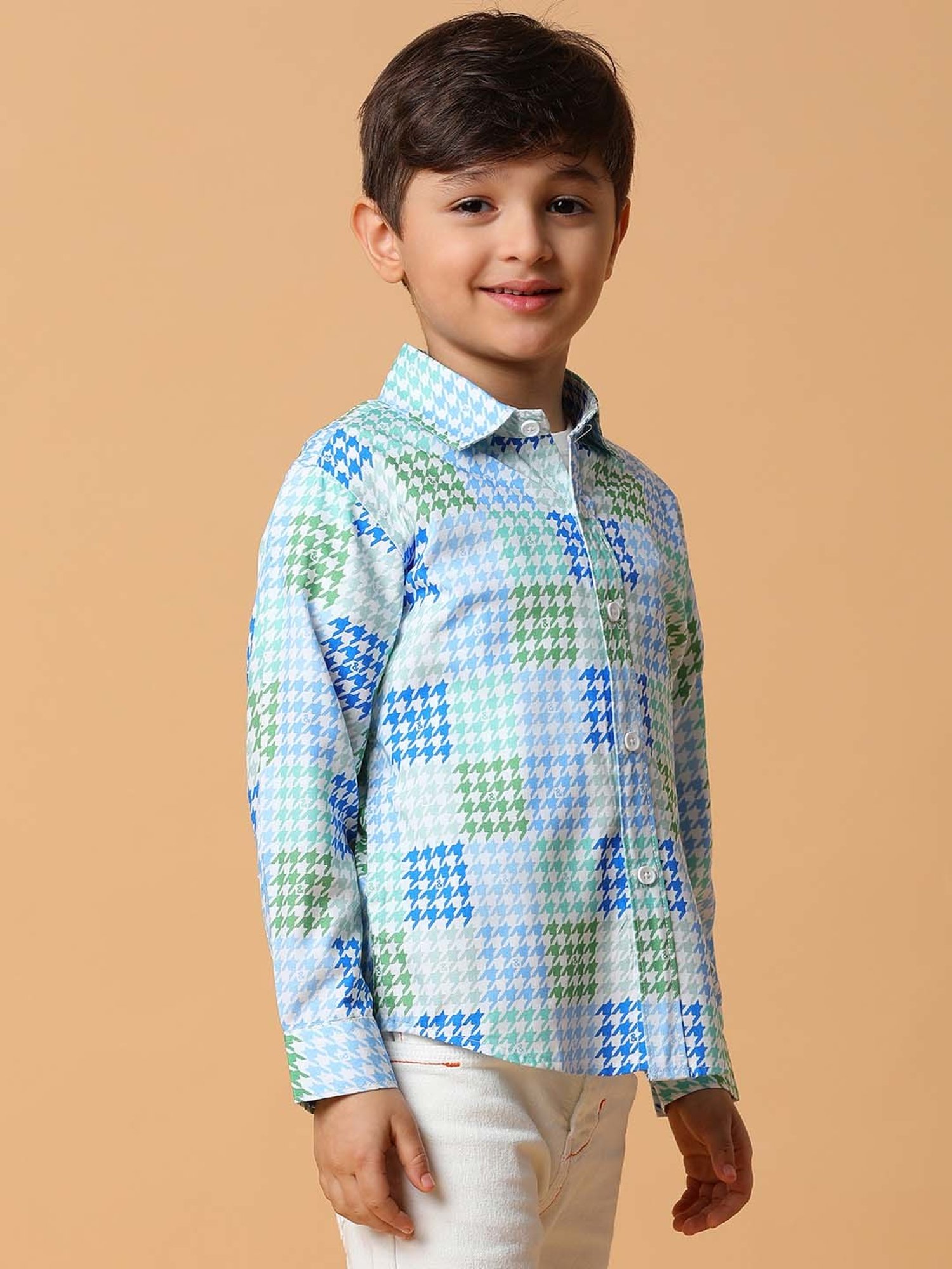 Tales & Stories Kids Multicolor Printed Full Sleeves Shirt