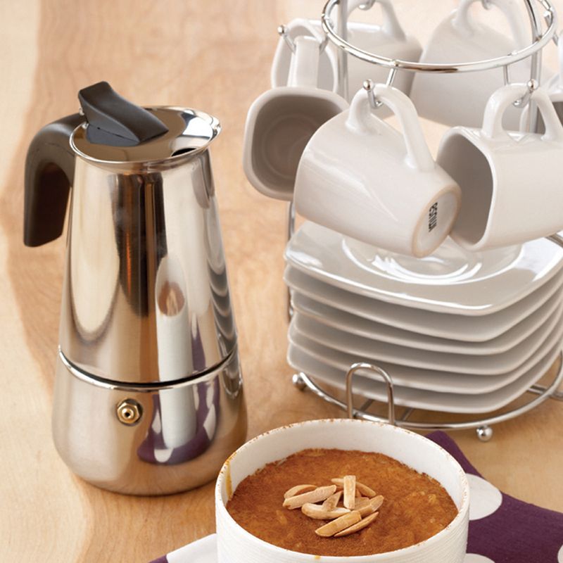 Bialetti 3 Cup Moka Stovetop Espresso Maker - Silver