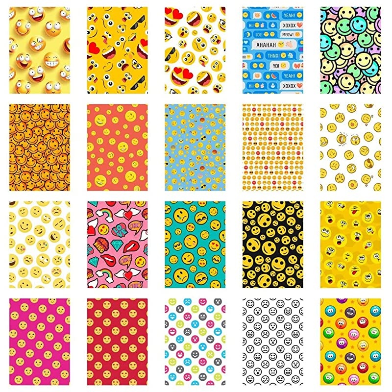 instax Mini Instant Film 20 Exposures + 20 Sticker Frames for Fuji Instax Prints Emoji