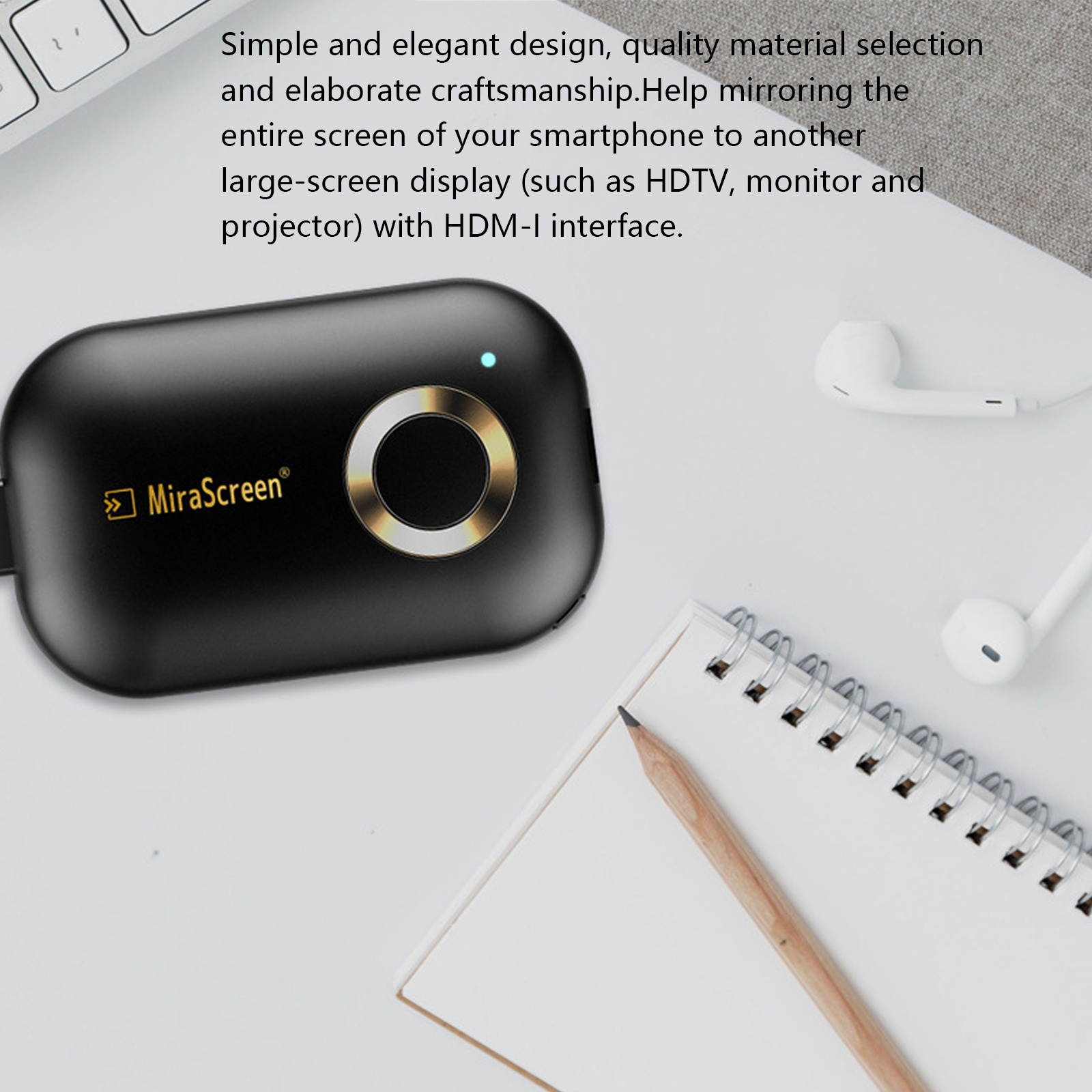 G9 Wireless Screen Sharer Videos Games Mirroring Receiver High Definition Support Multiple Operation System