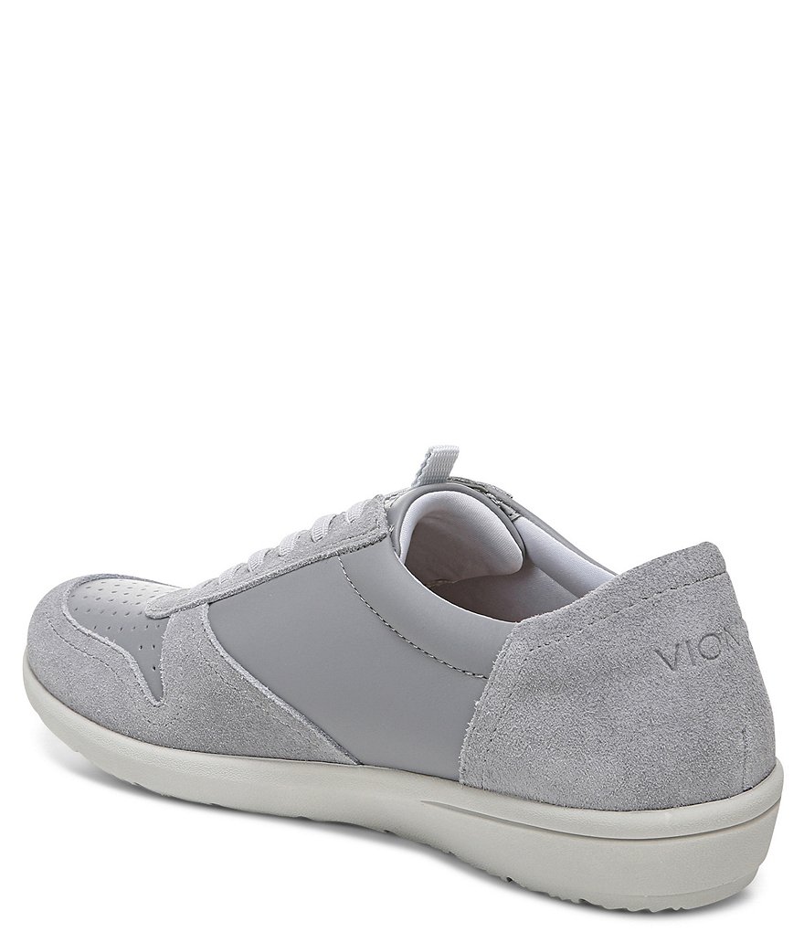 Vionic Karigan Leather And Suede Lace-Up Sneakers