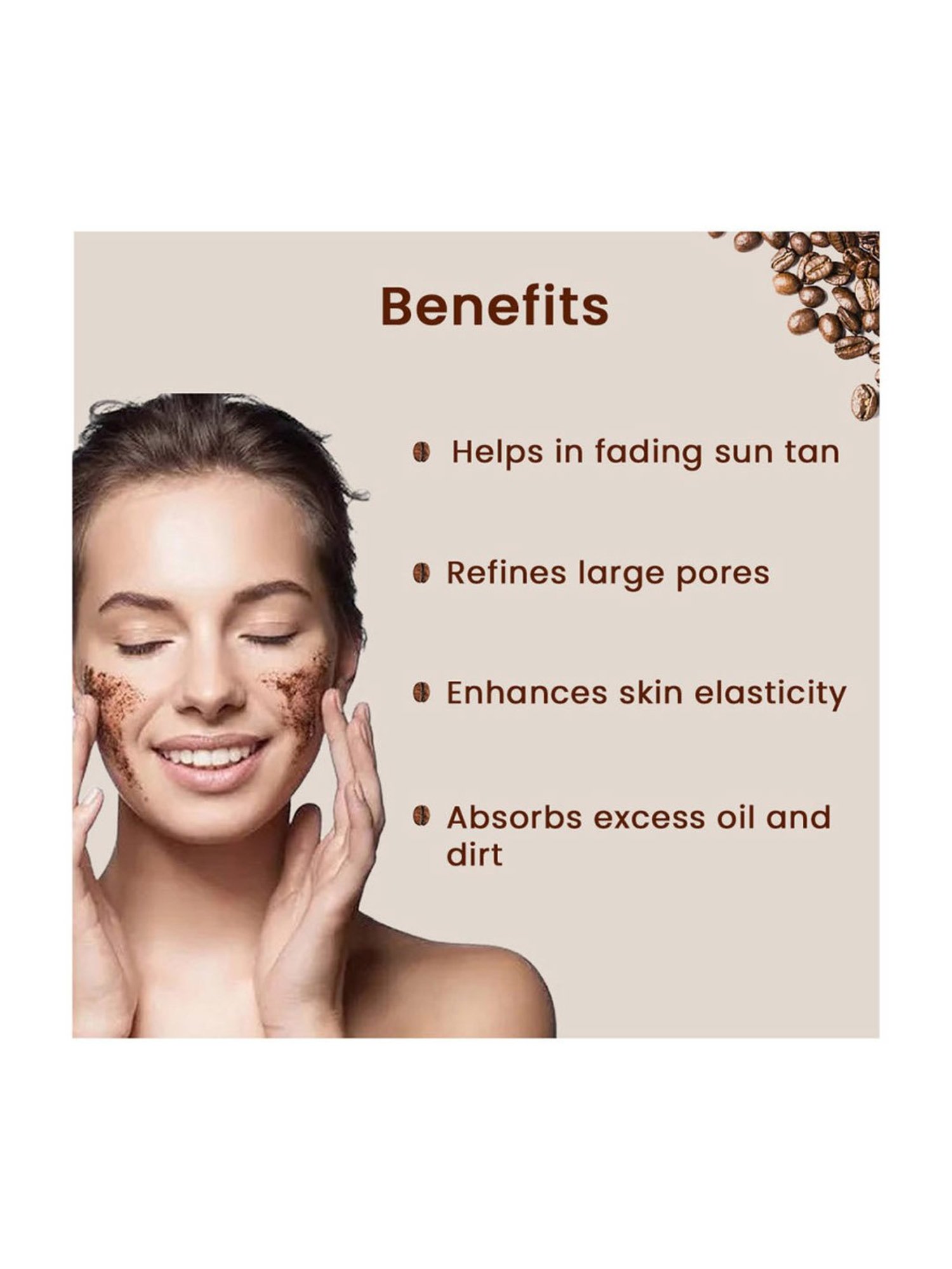 Blue Nectar Coffee Bean Ubtan Face Pack & Mask - 100 gm