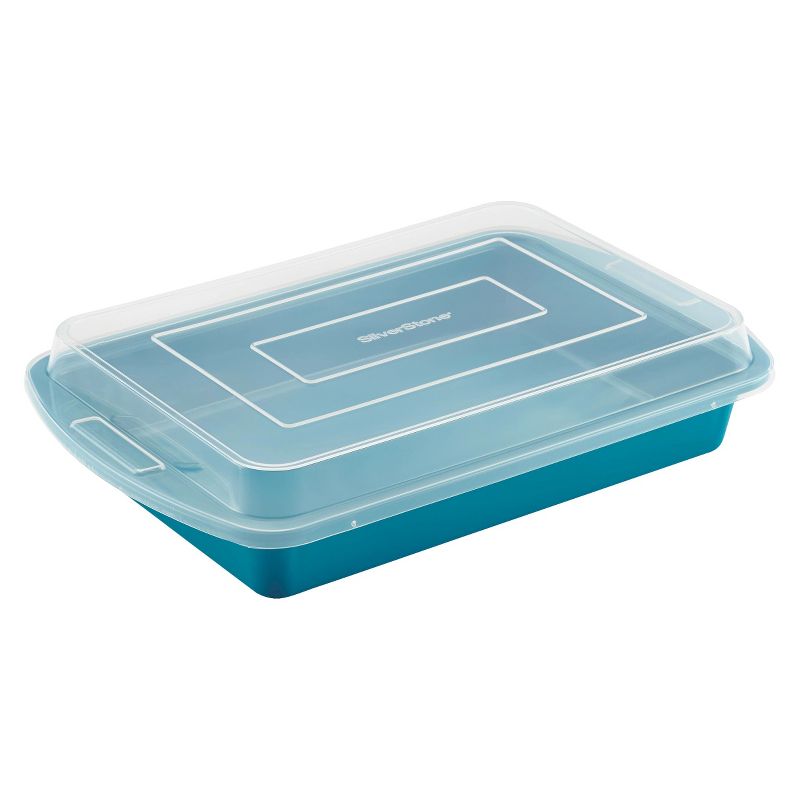 Silverstone Cake Pan with Lid - Blue