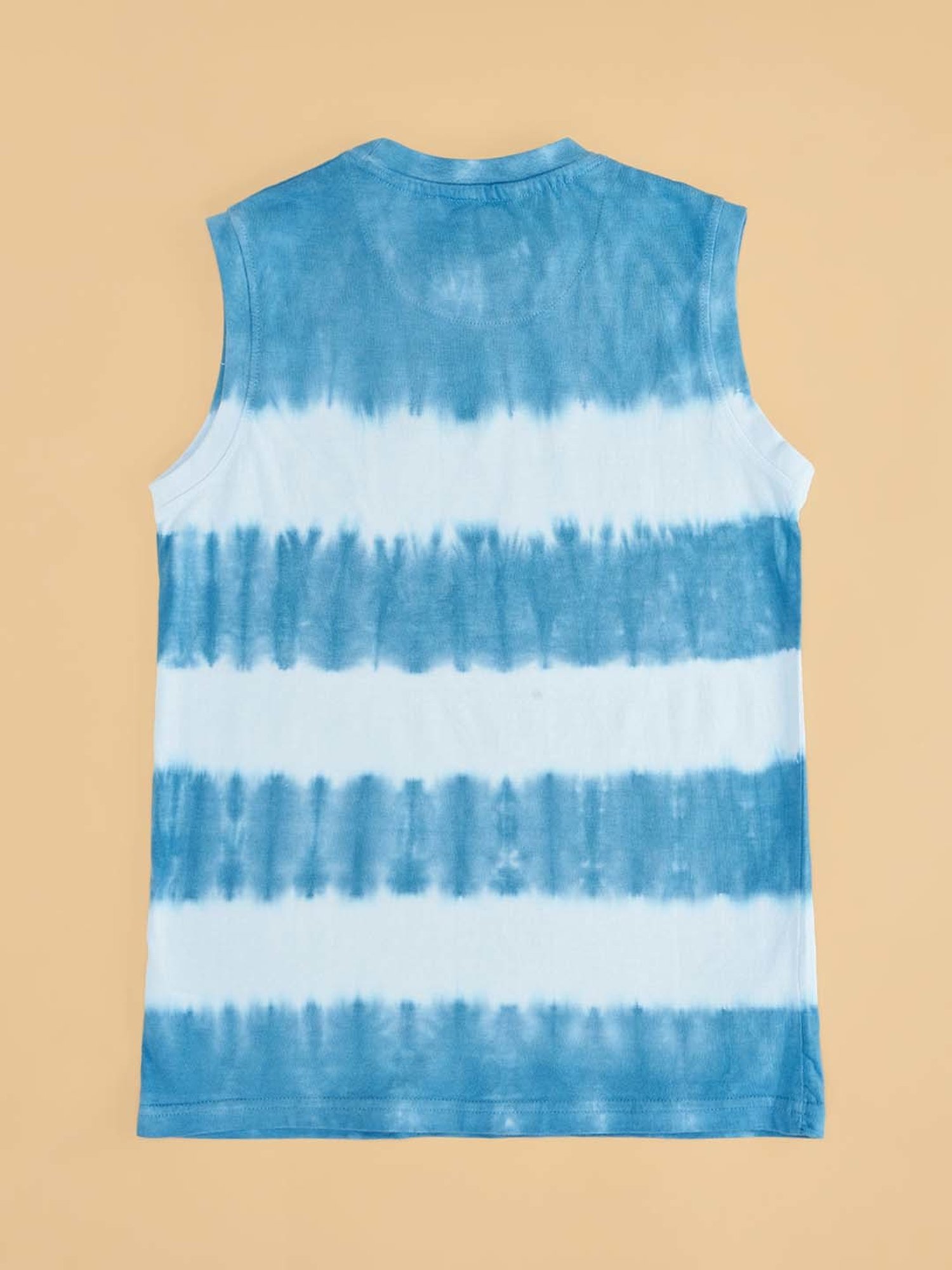 Pantaloons Junior Kids Blue Cotton Printed T-Shirt