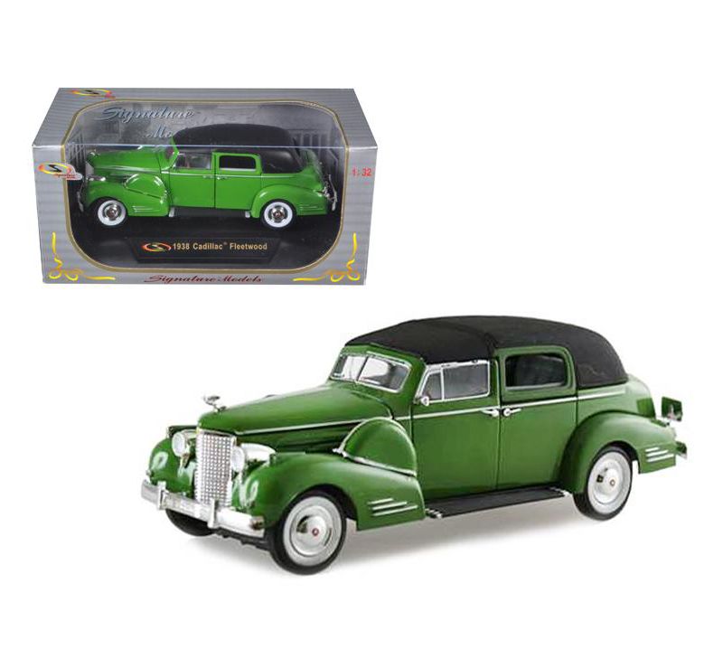 1938 Cadillac Series 90 V16 Fleetwood Green 1/32 Diecast Model Car by Signature Models