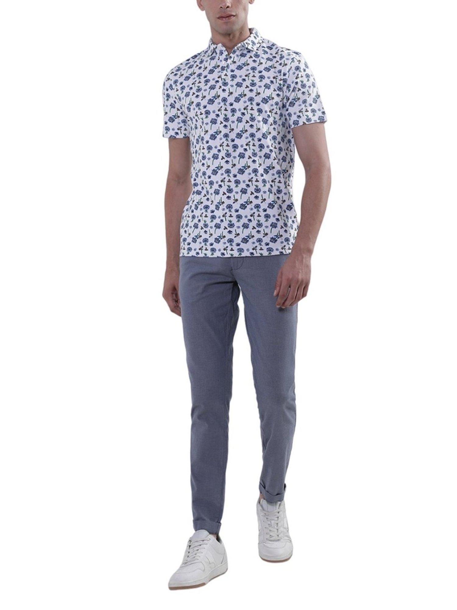 Bruun & Stengade Blue Slim Fit Trousers