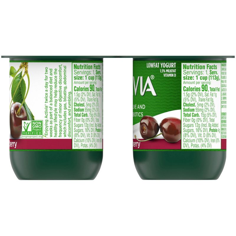 Dannon Activia Cherry Probiotic Yogurt - 4pk/4oz