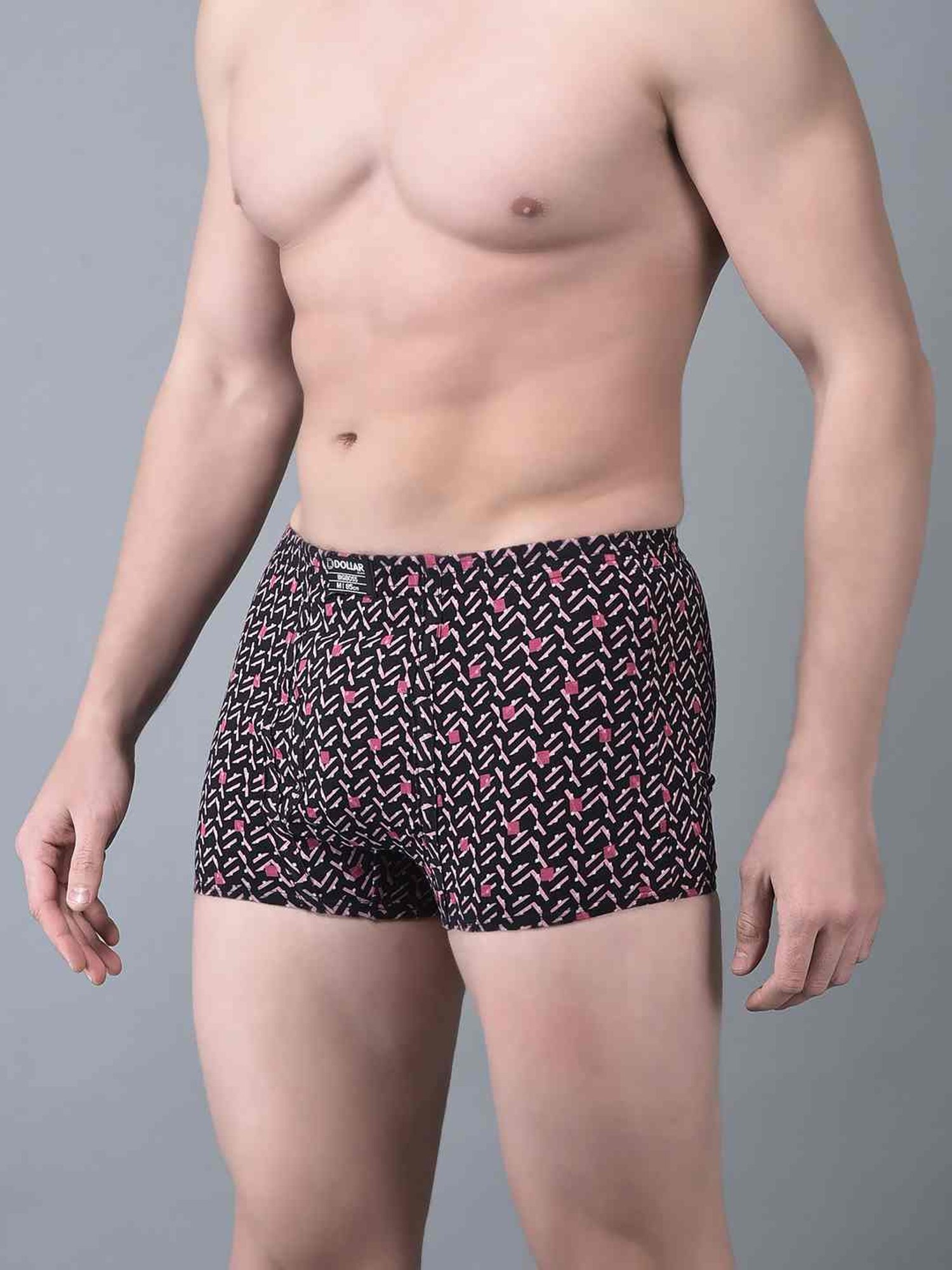 Dollar Bigboss Assorted Cotton Regular Fit Printed Trunks - Pack Of 2