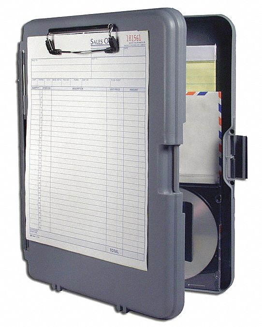 Saunders Storage Clipboard,Letter Sz,Plastic,Gray  00470