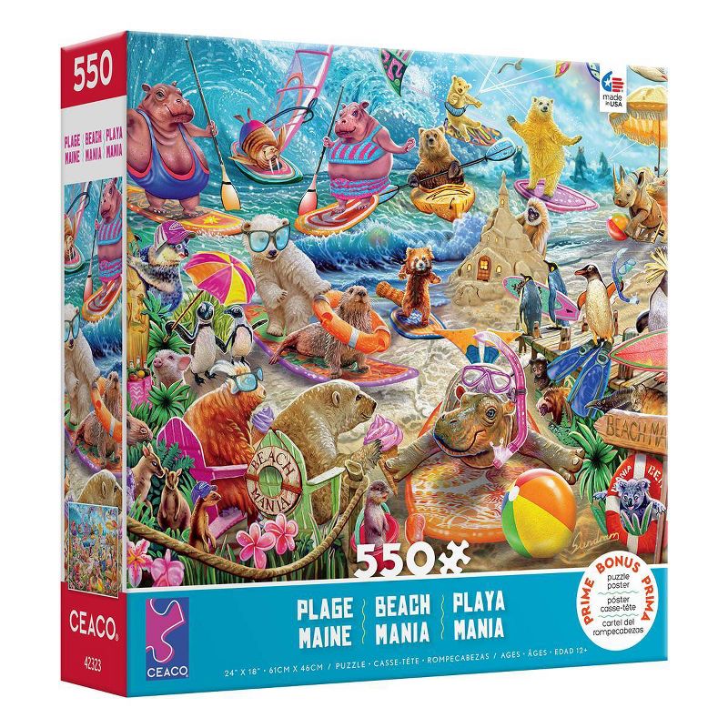 Ceaco Beach Mania Jigsaw Puzzle - 550pc