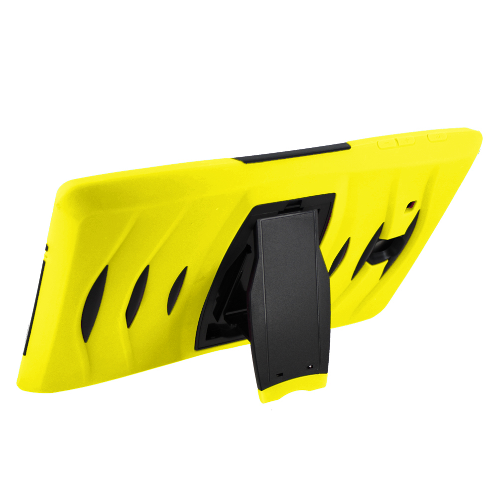 KIQ Heavy Duty Military Armor Case, Tablet Cover, Built-in Kickstand, cut-outs for camera and charging ports For Samsung Galaxy Tab A 8.0 SM-T350 (2015) (Purple)