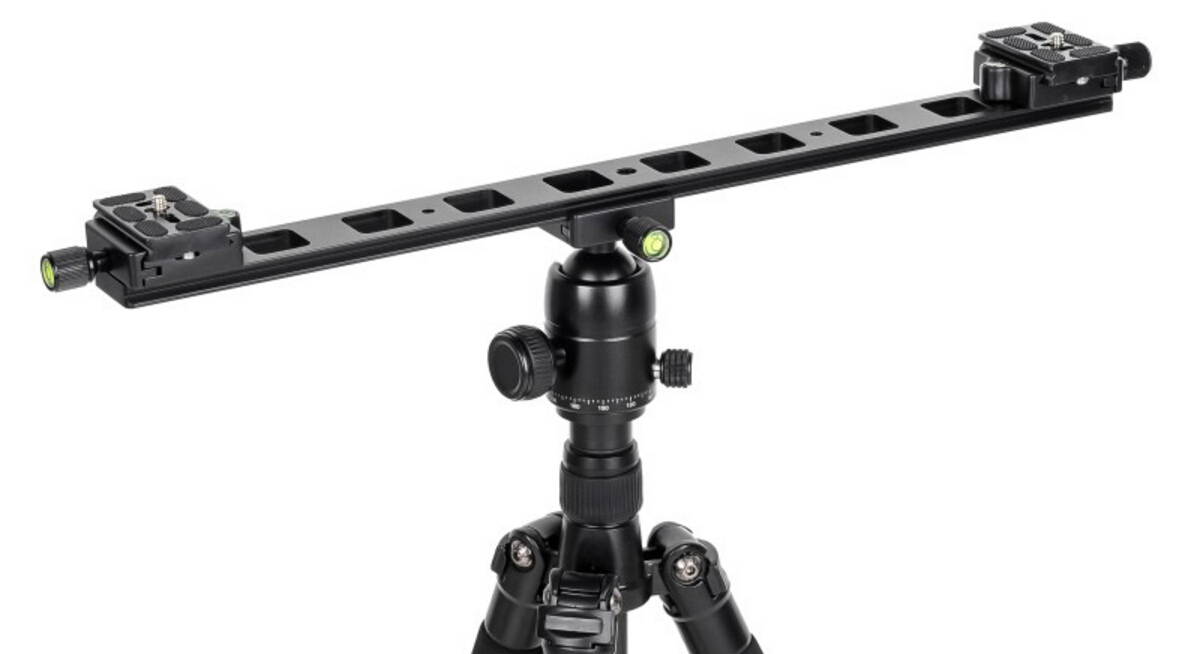 koolehaoda Aluminium 480mm Professional Rail Nodal Slide Metal Quick Release Clamp with Quick Release Plate for Camera with Arca Swiss Compatible for Tripod Ballhead