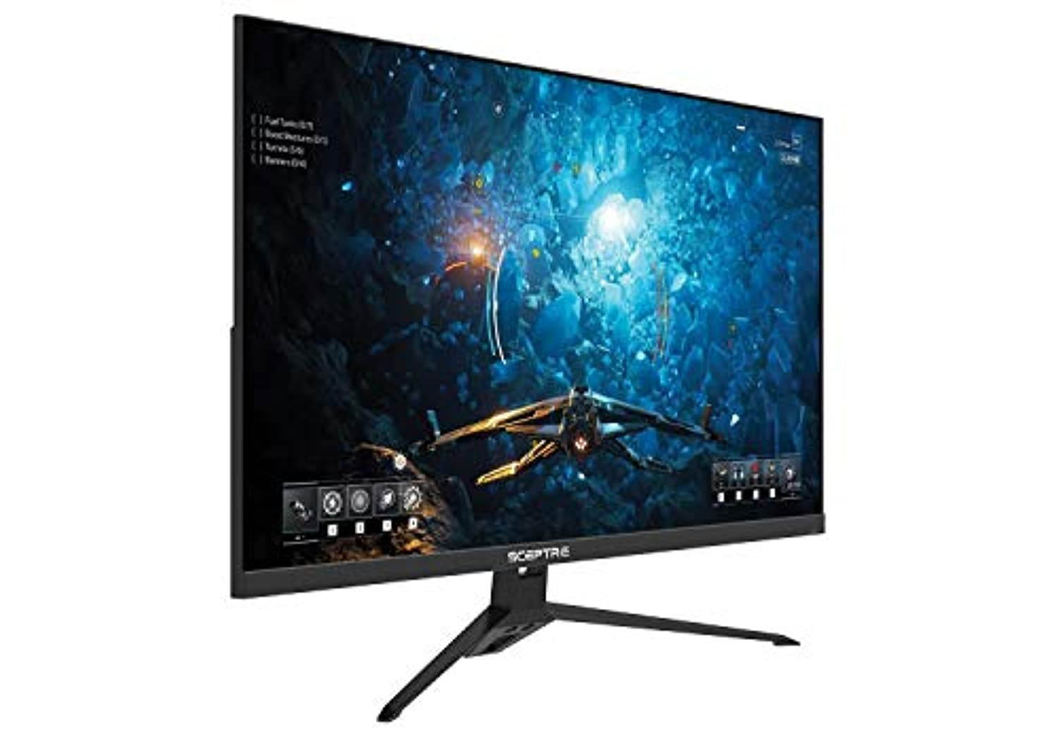 Sceptre IPS 27 inch Gaming LED Monitor up to 165Hz 144Hz 1ms DisplayPort HDMI, FreeSync FPS RTS Build-in Speakers Gunmetal Black 2021 (E275B-FPT165) (E275B-FPT165)