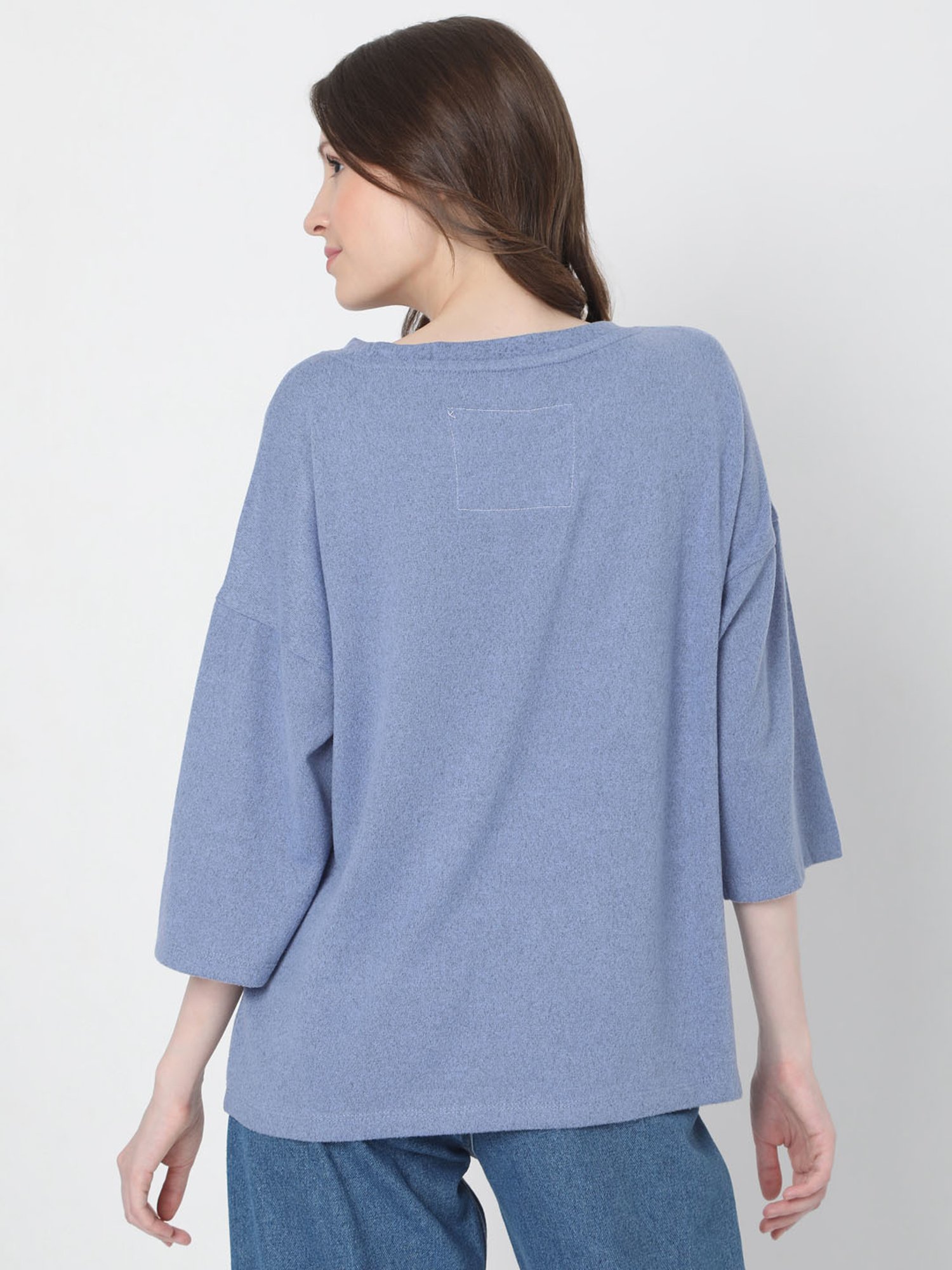 Vero Moda Blue Regular Fit Pullover
