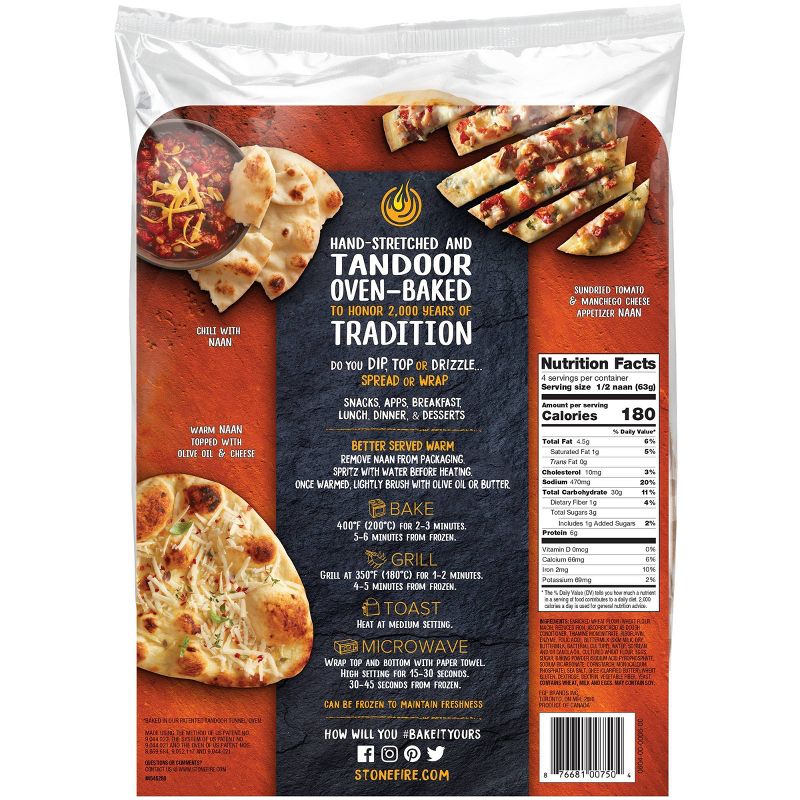 Stonefire Original Naan Bread - 8.8oz/2ct