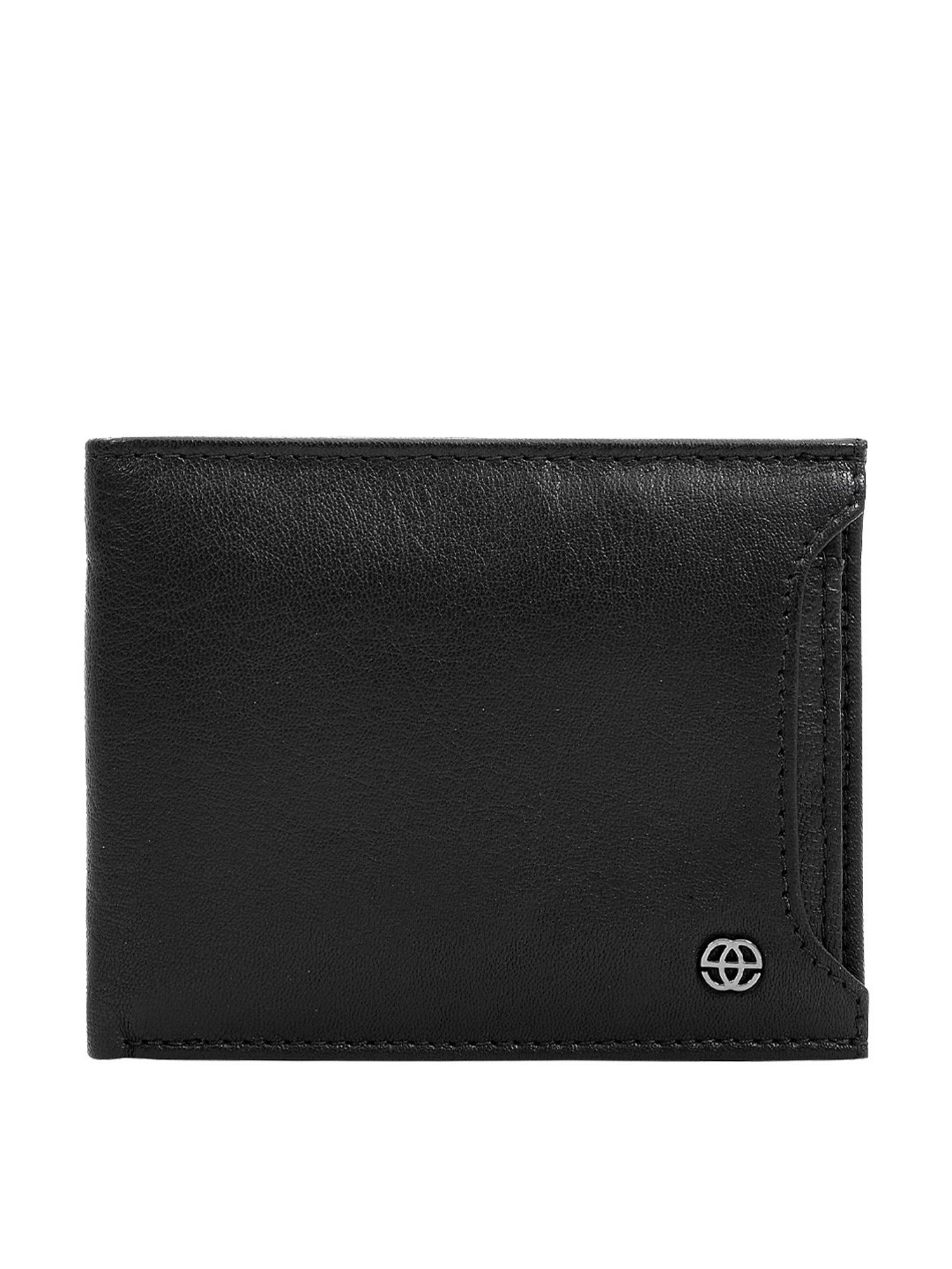 Eske Black Solid Bi-Fold Wallet for Men