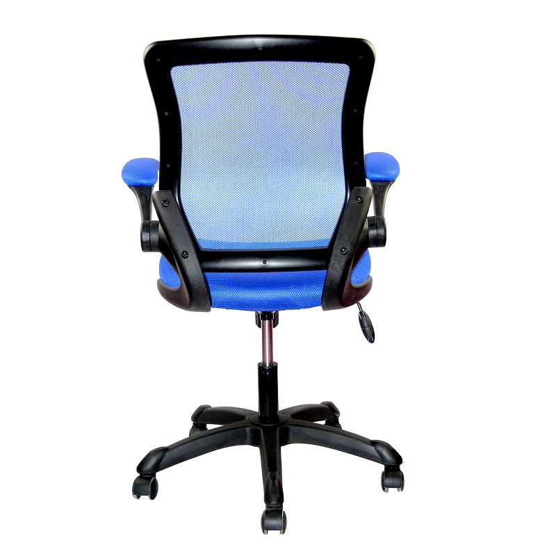 Mesh Task Office Chair with Flip Up Arms Blue - Techni Mobili