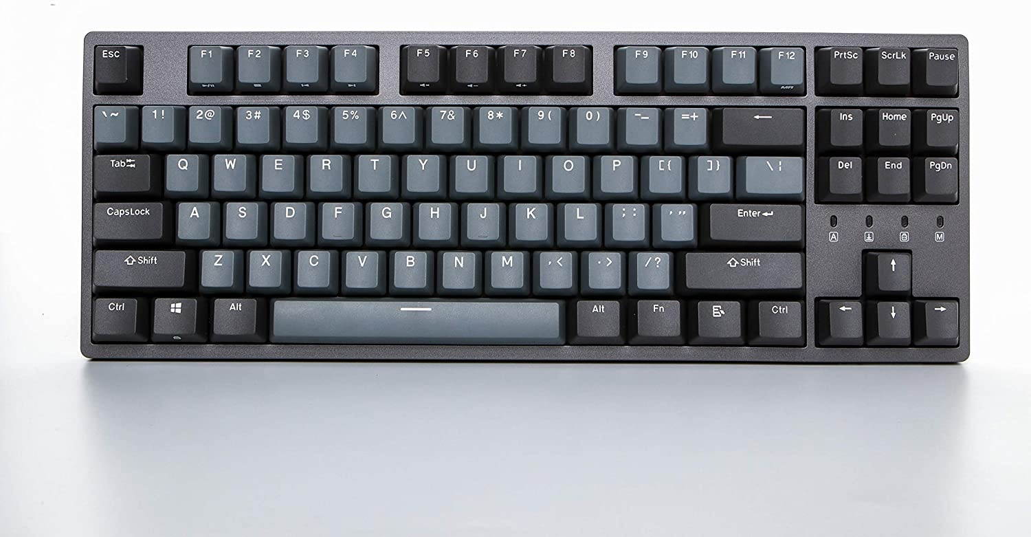 Durgod Taurus K320 TKL Mechanical Gaming Keyboard - 87 Keys - Double Shot PBT - NKRO - USB Type C (Cherry Blue, Space Grey)