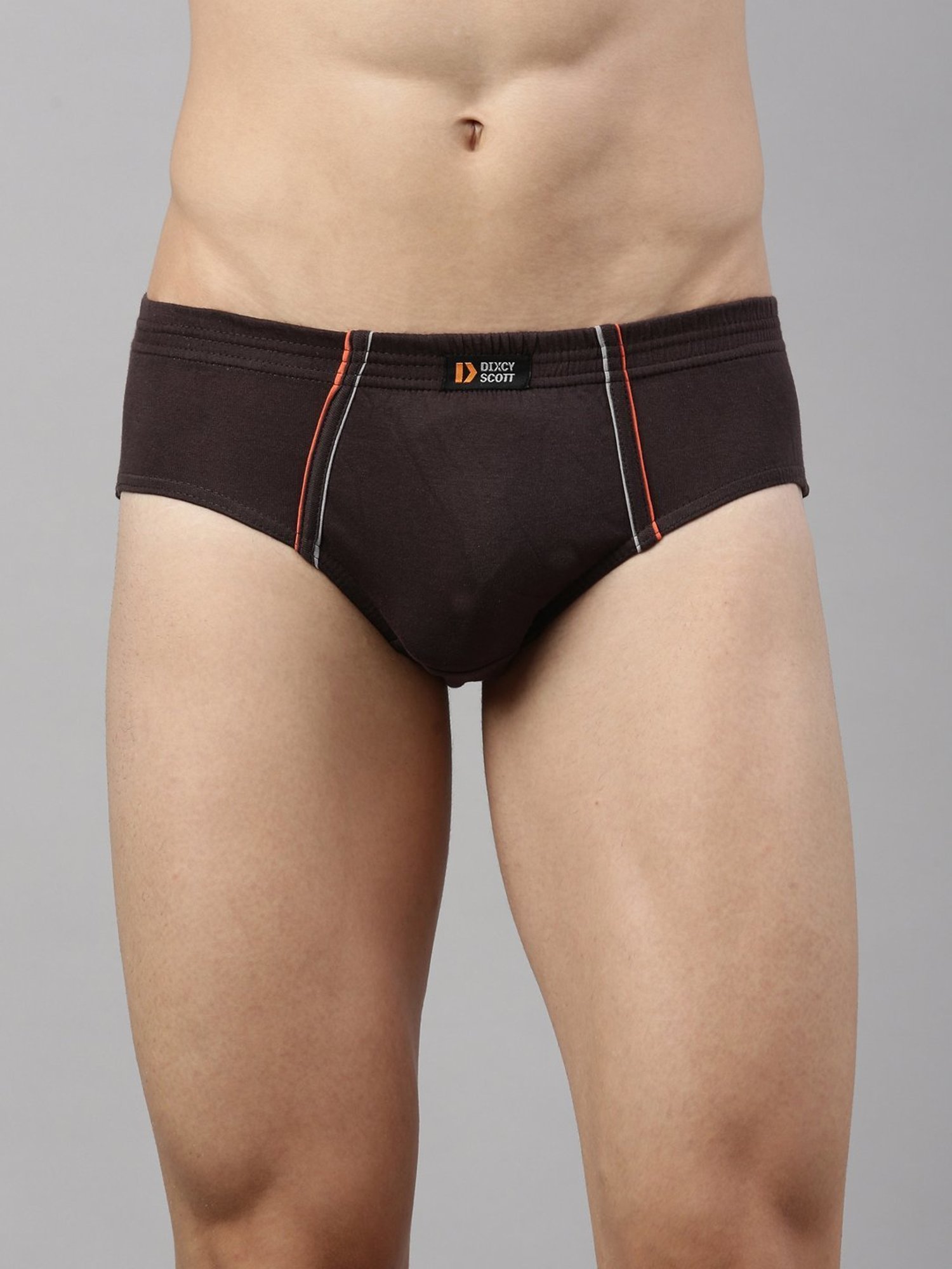 Dixcy Scott Originals Dark Grey Cotton Regular Fit Brief