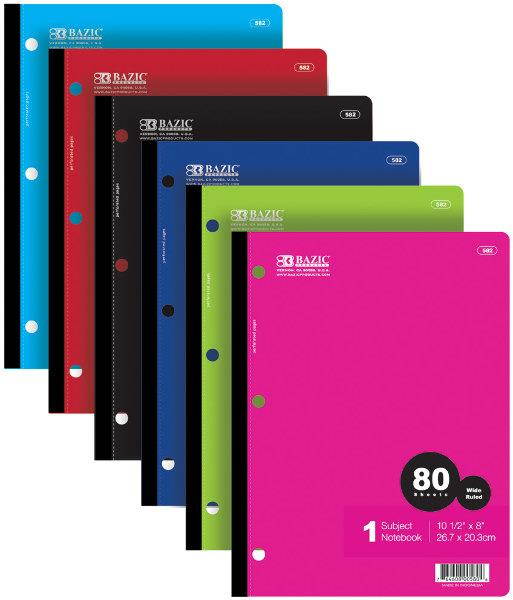 Bazic 582- 24 withR 80 Ct. Wireless Notebook- Pack of 24