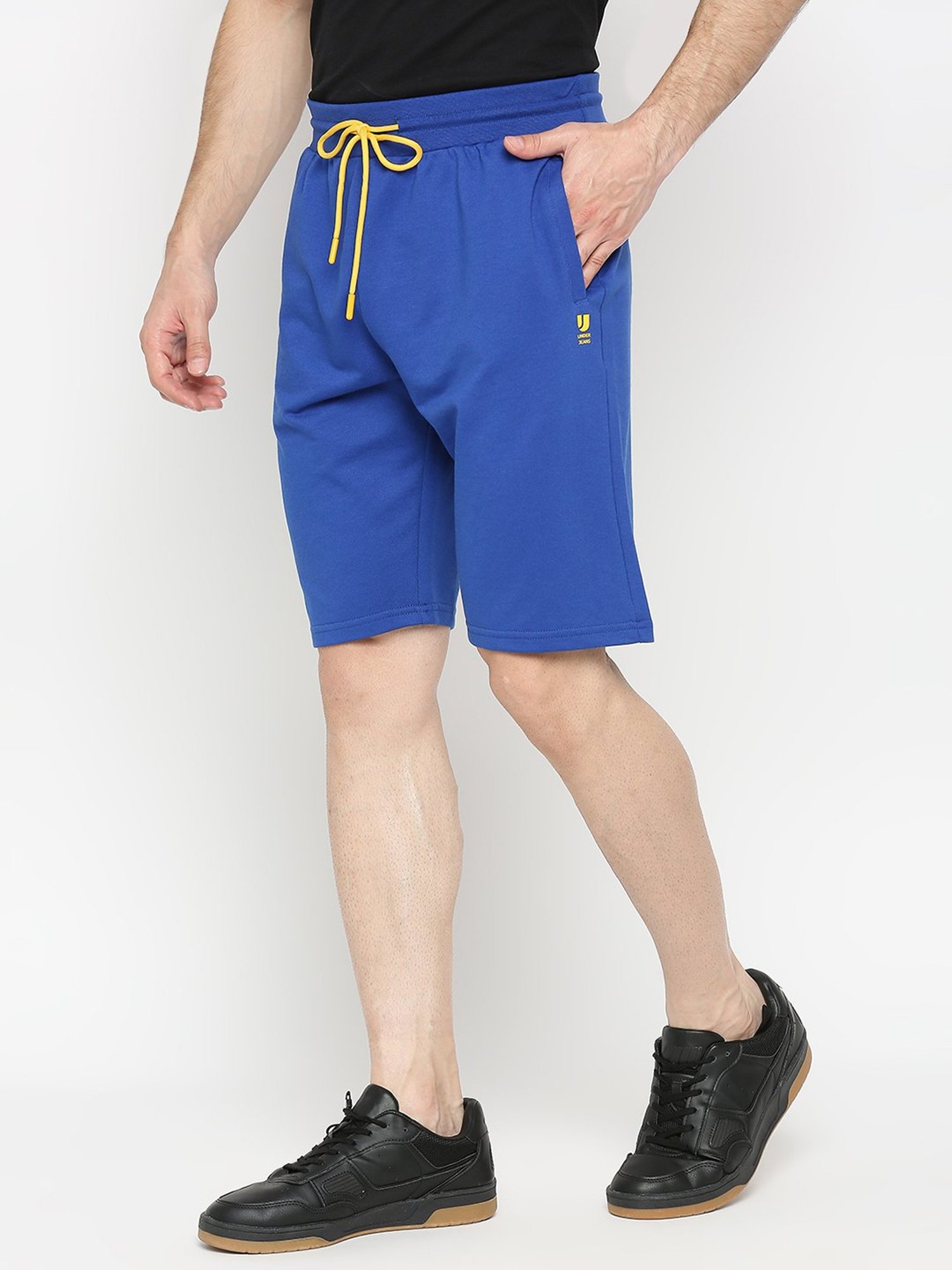 UnderJeans by Spykar Royal Blue Regular Fit Shorts
