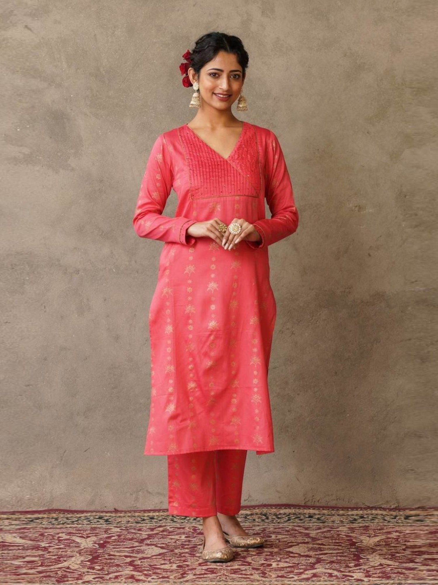 Akiso Coral Parv Straight Fit Kurta