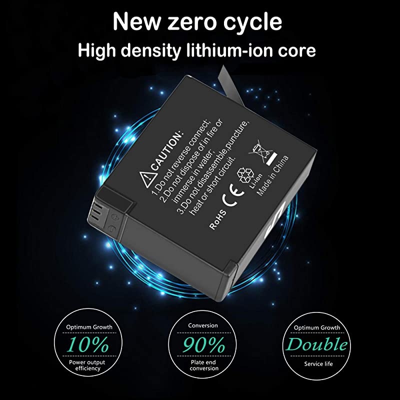 Insta360 ONE X Battery Charger Pack Compatible with Insta360 ONE X Action Camera  3Pack Replacement Battery amp Triple Slot USB Charger with Builtin TF Memory Card Reader