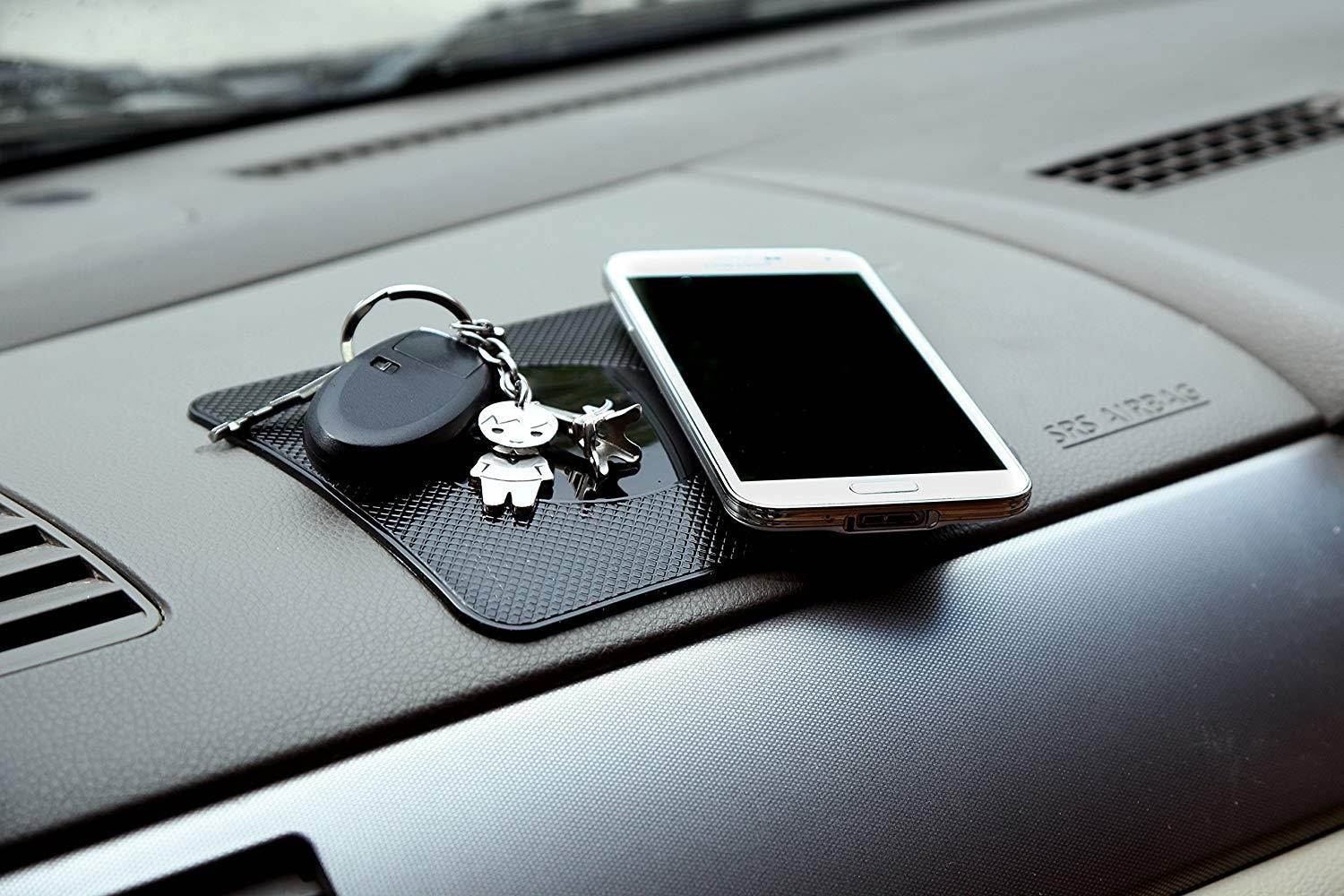 AyasA z100 Car Pad Non Slip Sticky Anti Slide Dash Cell Phone Mount Holder Mat Car Dashboard Sticky Pad Adhesive Mat for Cell Phone/Electronic Devices/GPS