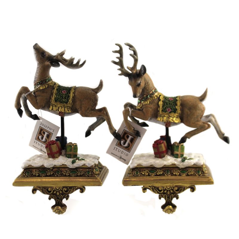 Christmas 6.5" Deer Stocking Holders Joseph's Studio  -  Stocking Holders