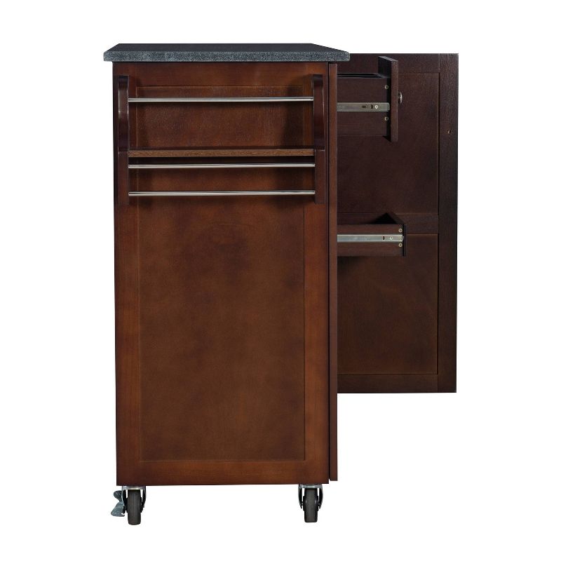 Origami Wood Top Steel Kitchen Organizer 3 Mesh Basket Sliding Drawer (2 Pack)