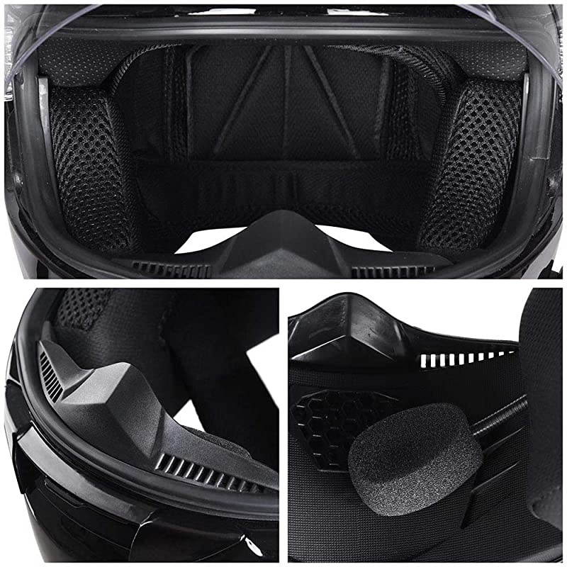 RunB Bluetooth Motorcycle Modular Helmet Full Face with Wireless Headset Hands Free Intercom MP3 FM Radio DOT