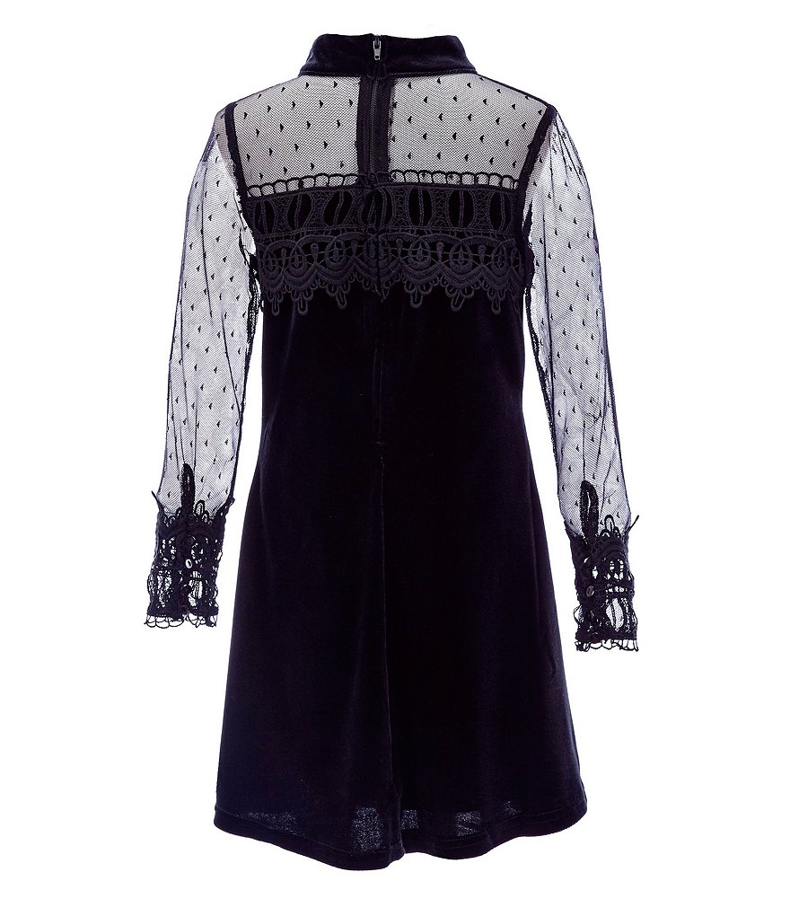 Honey and Rosie Big Girls 7-16 Lace Tiered A-Line Dress