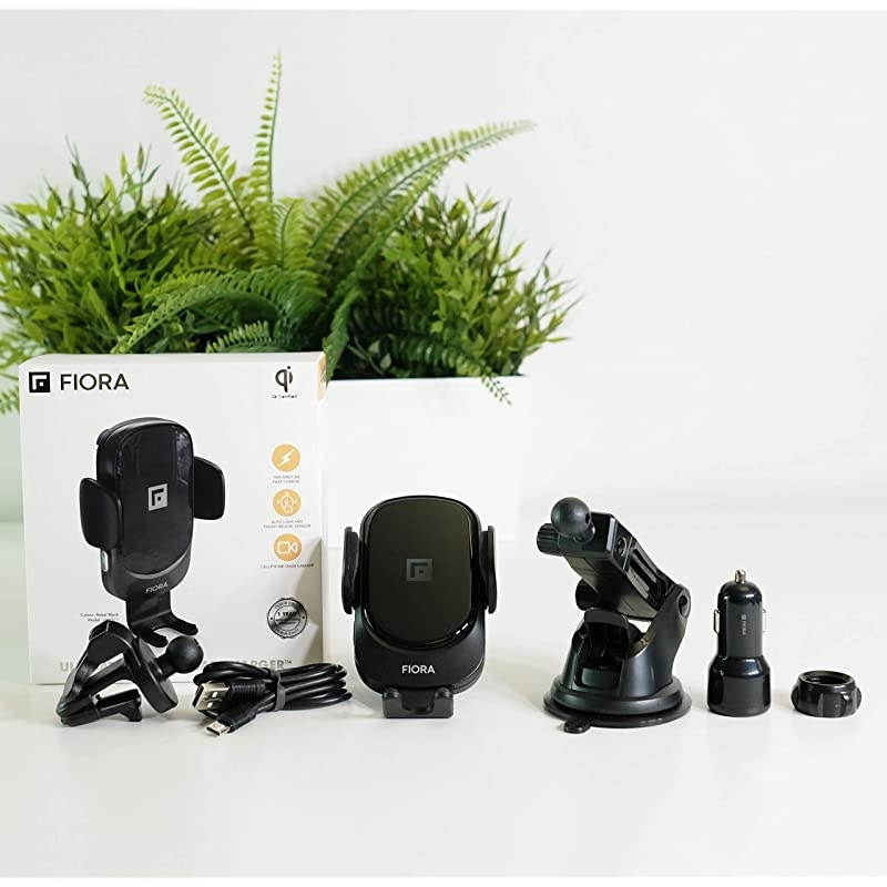 Ultimate Wireless Car Charger by  15W Qi Wireless Fast Charge QC 30 Adapter Automatic Clamping Phone Mount Holder Compatible iPhone 11 Pro11XSXRX88 Plus Samsung Galaxy Note 9S10S9S8