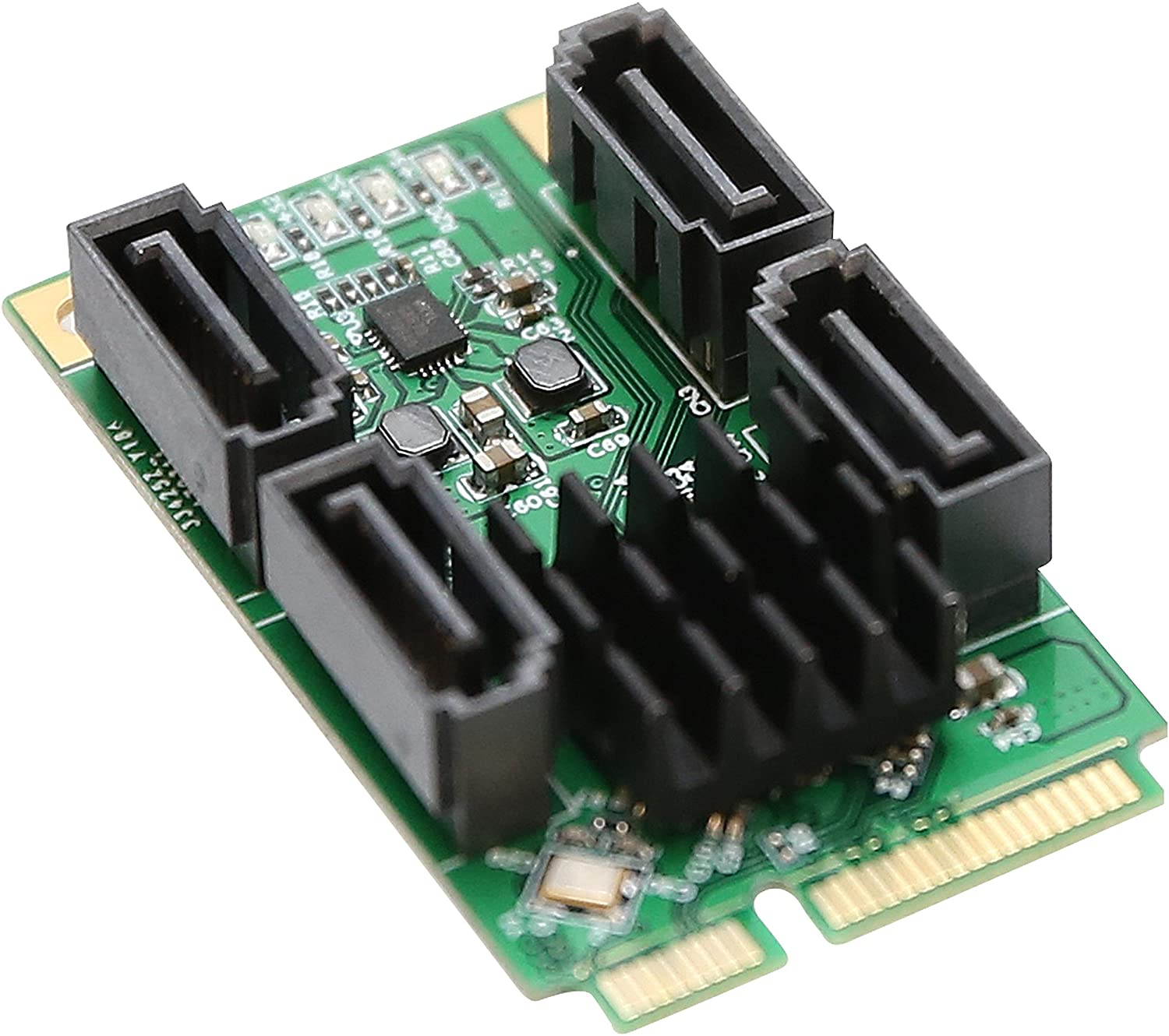 IOCrest 4 Port SATA III Mini PCI-e Controller Card - SI-MPE40125