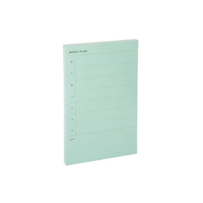 Post-it Weekly Planner Notepad - Light Green