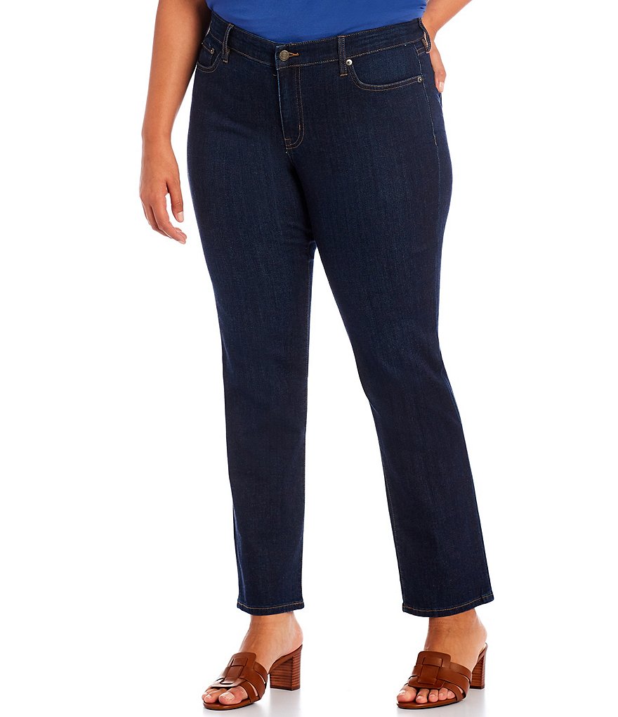 Lauren Ralph Lauren Plus Size Modern Straight Leg Curvy Jeans
